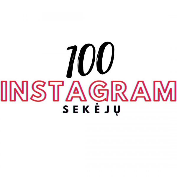 100 Instagram Sekėjų