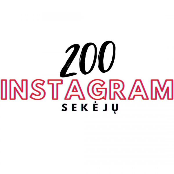 200 Instagram Sekėjų