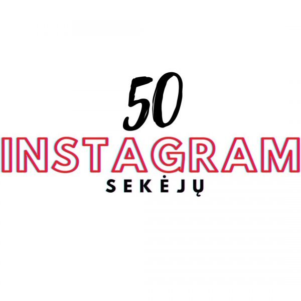 50 Instagram Sekėjų