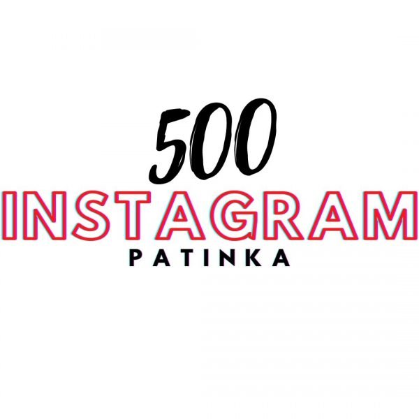 500 patinka paspaudimu